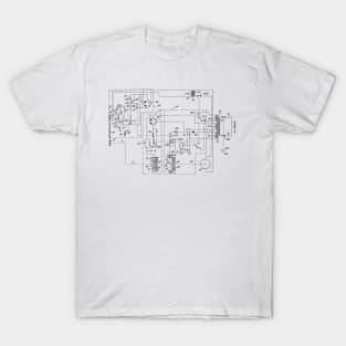 Power Transmission System for Sewing Machine Vintage Patent Hand Drawing T-Shirt